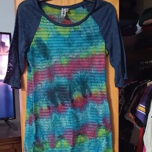 BKE Multicolor Zigzag Blouse